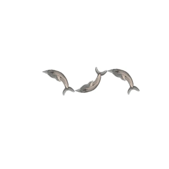 free with purchase leaping dolphins
