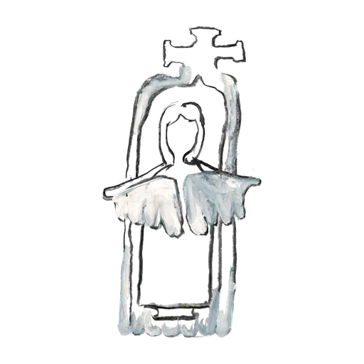Angel in a niche, original