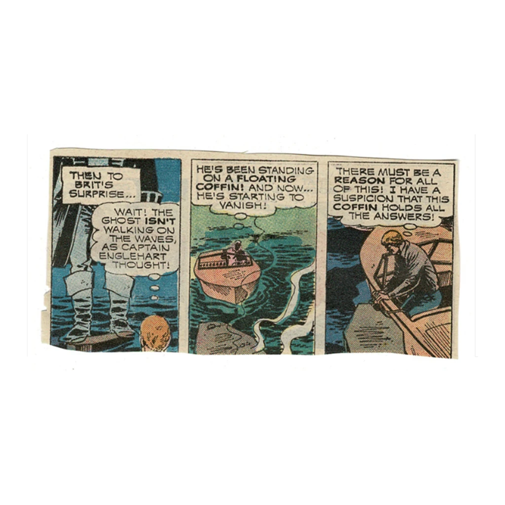 Floating coffin comic, original