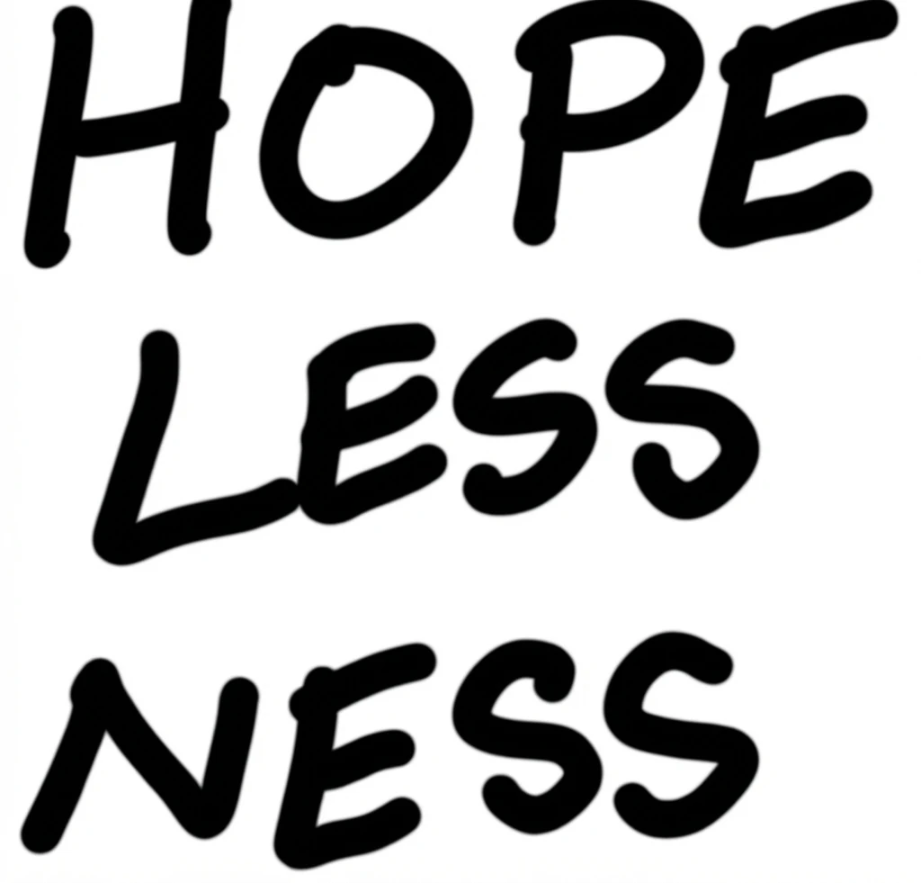 HOPE / LESS / NESS, paper-backed