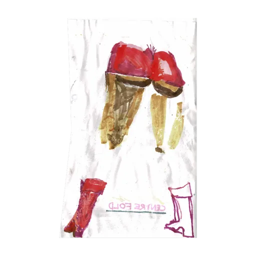 Boots and legs study, original