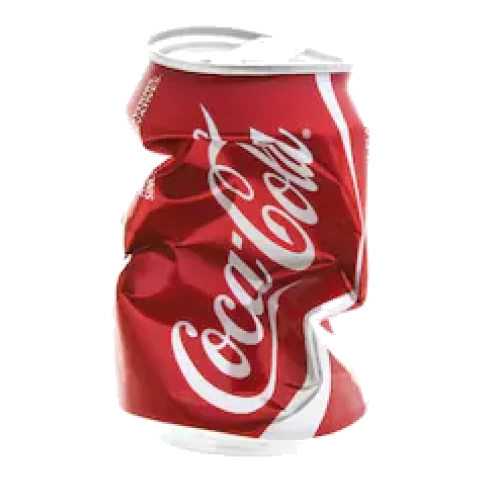 Crushed Coke can, original