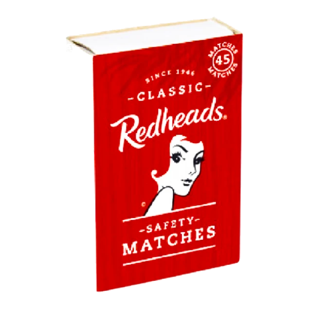 Redheads matchbox, original