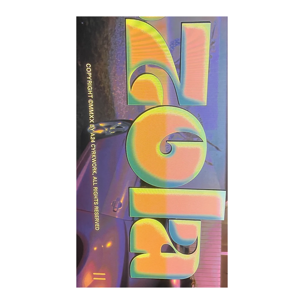 Iridescent car typography, original